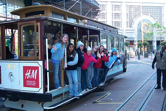 riding the cable car